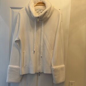 Joseph Ribkoff Cream Jacket with Faux Fur Collar